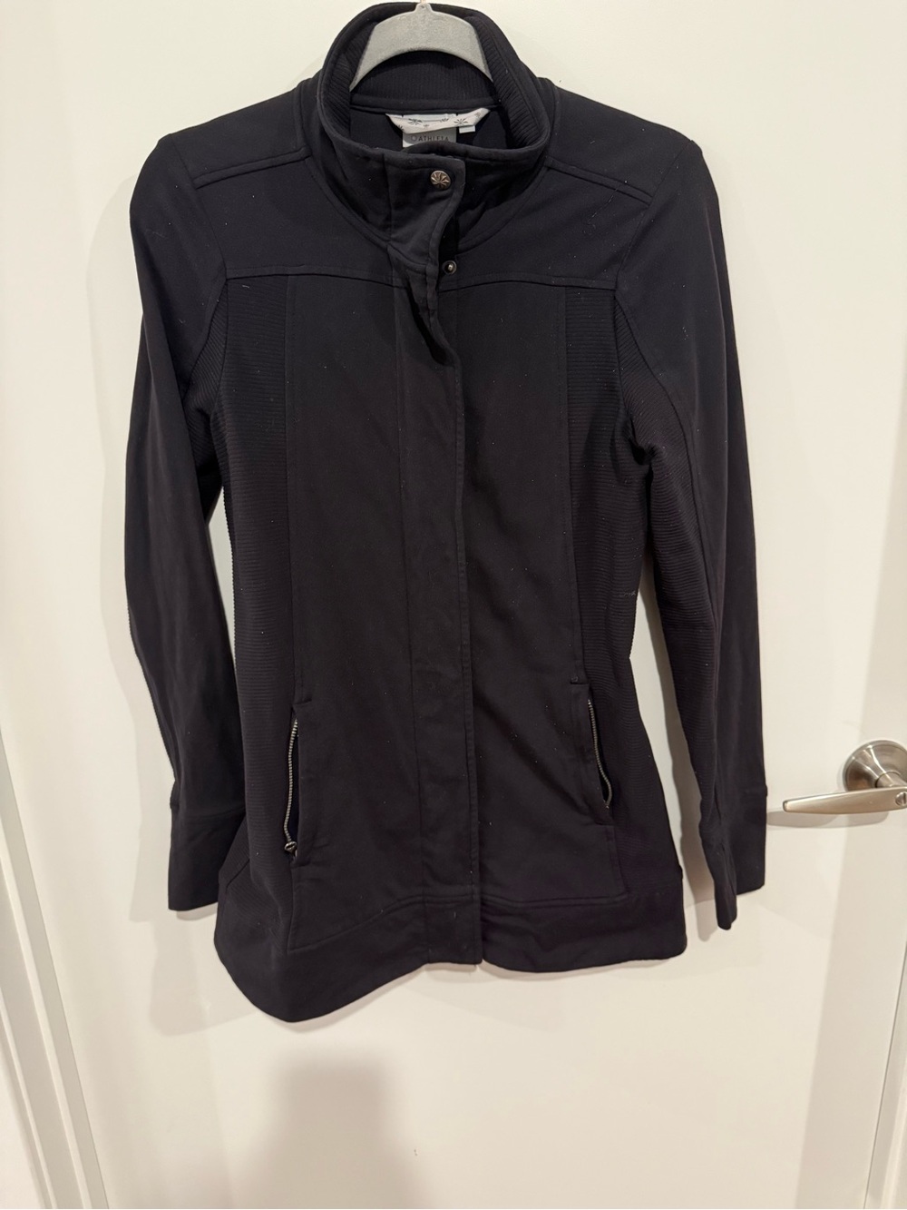 Athleta Black Utility Jacket with Zip Pockets